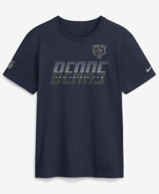 Nike Мужская темно-синяя футболка Chicago Bears Sideline Dri-FIT