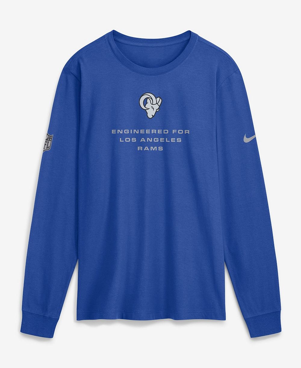 Nike мужская футболка с длинным рукавом Los Angeles Rams Dri-FIT