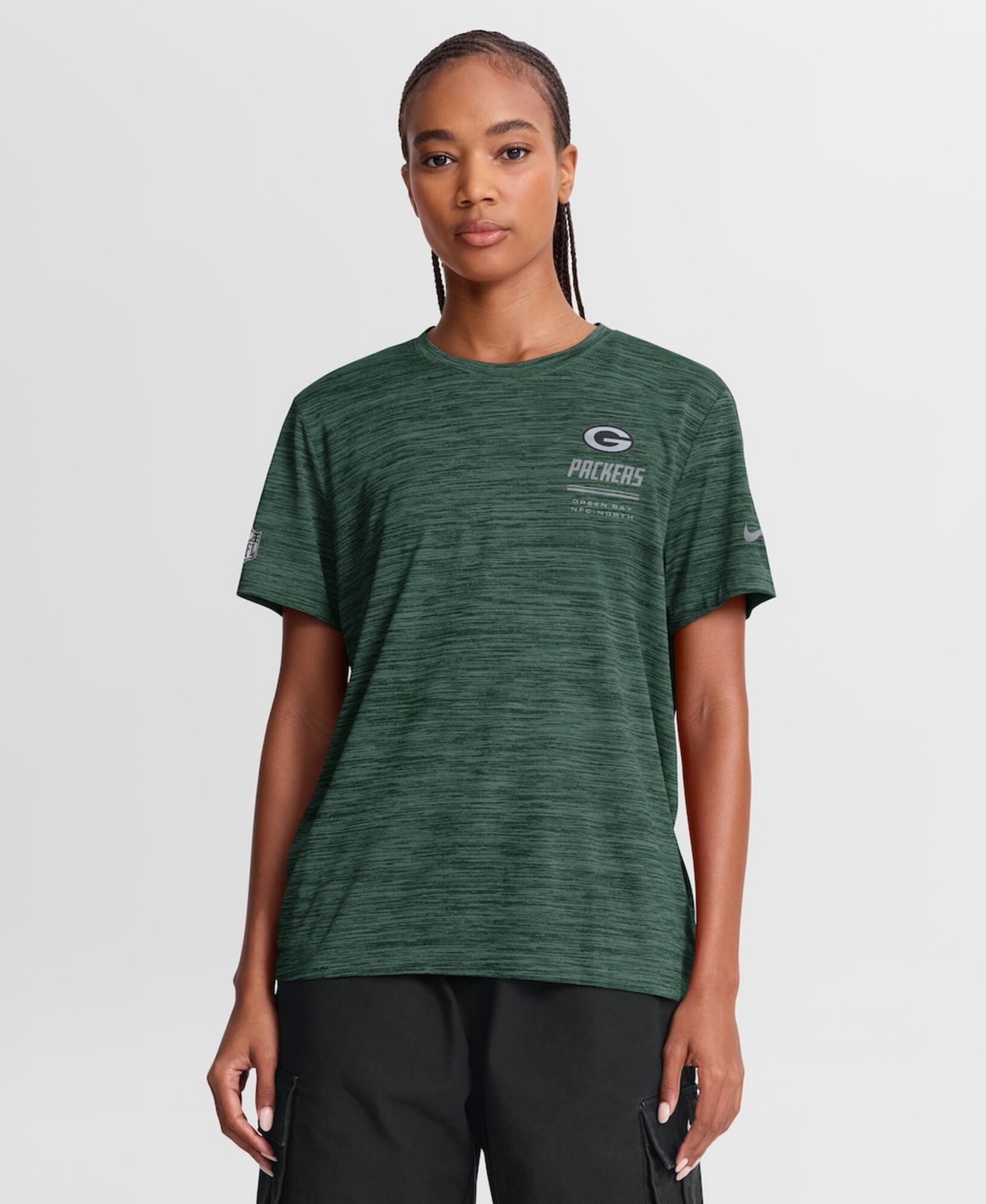 Nike Women's Green Green Bay Packers Sideline Velocity Dri-FIT T-Shirt