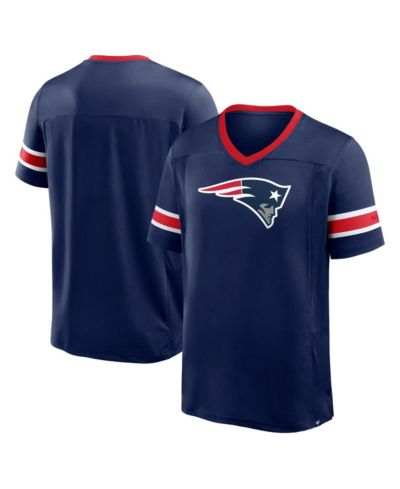 Fanatics Мужская футболка New England Patriots Hometown Premium Hashmark V-Neck, темно-синяя
