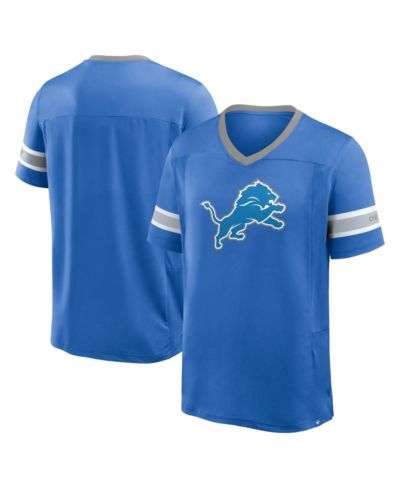 Мужская футболка Fanatics Detroit Lions Hometown Premium Hashmark V-Neck синего цвета