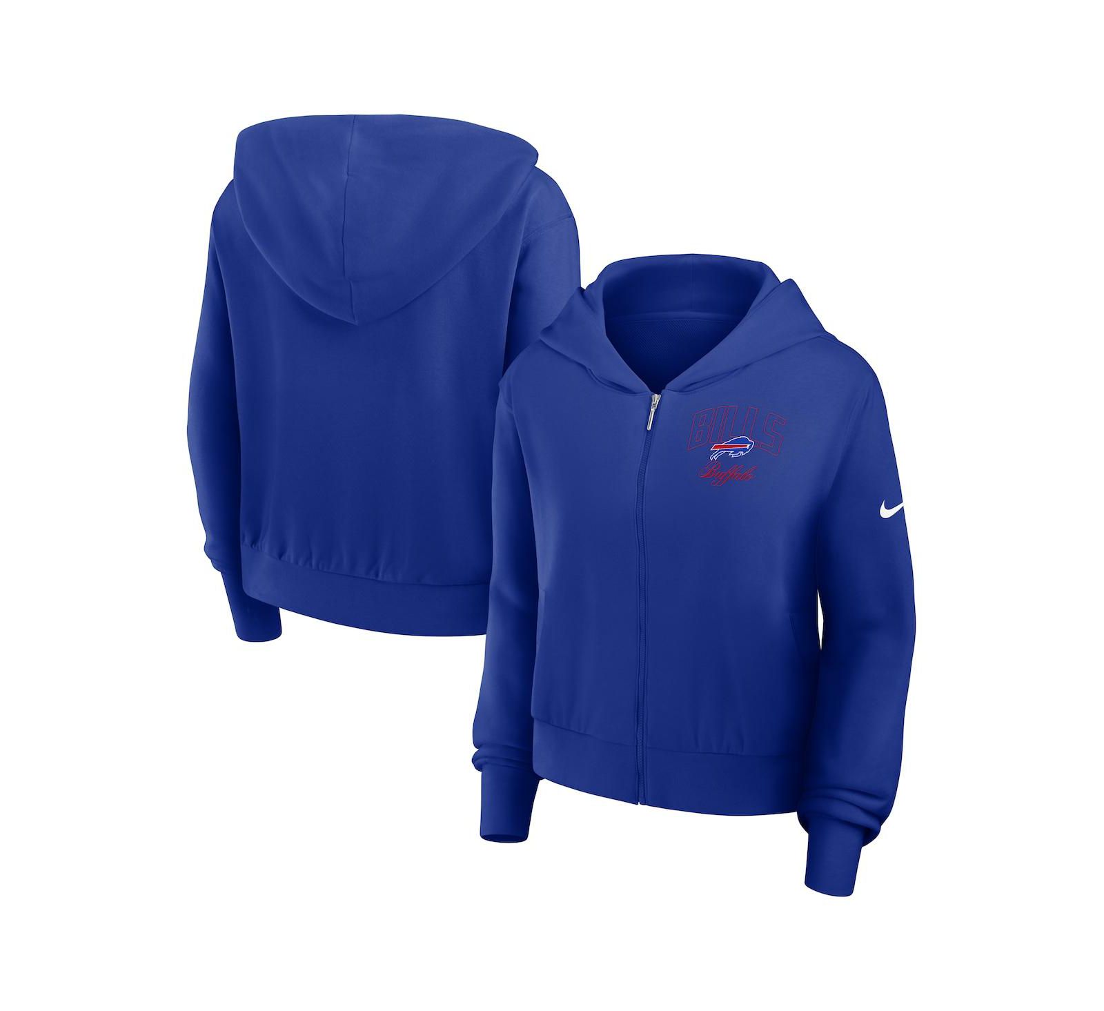 Женское худи Nike Buffalo Bills Primetime с полной молнией, цвет Royal