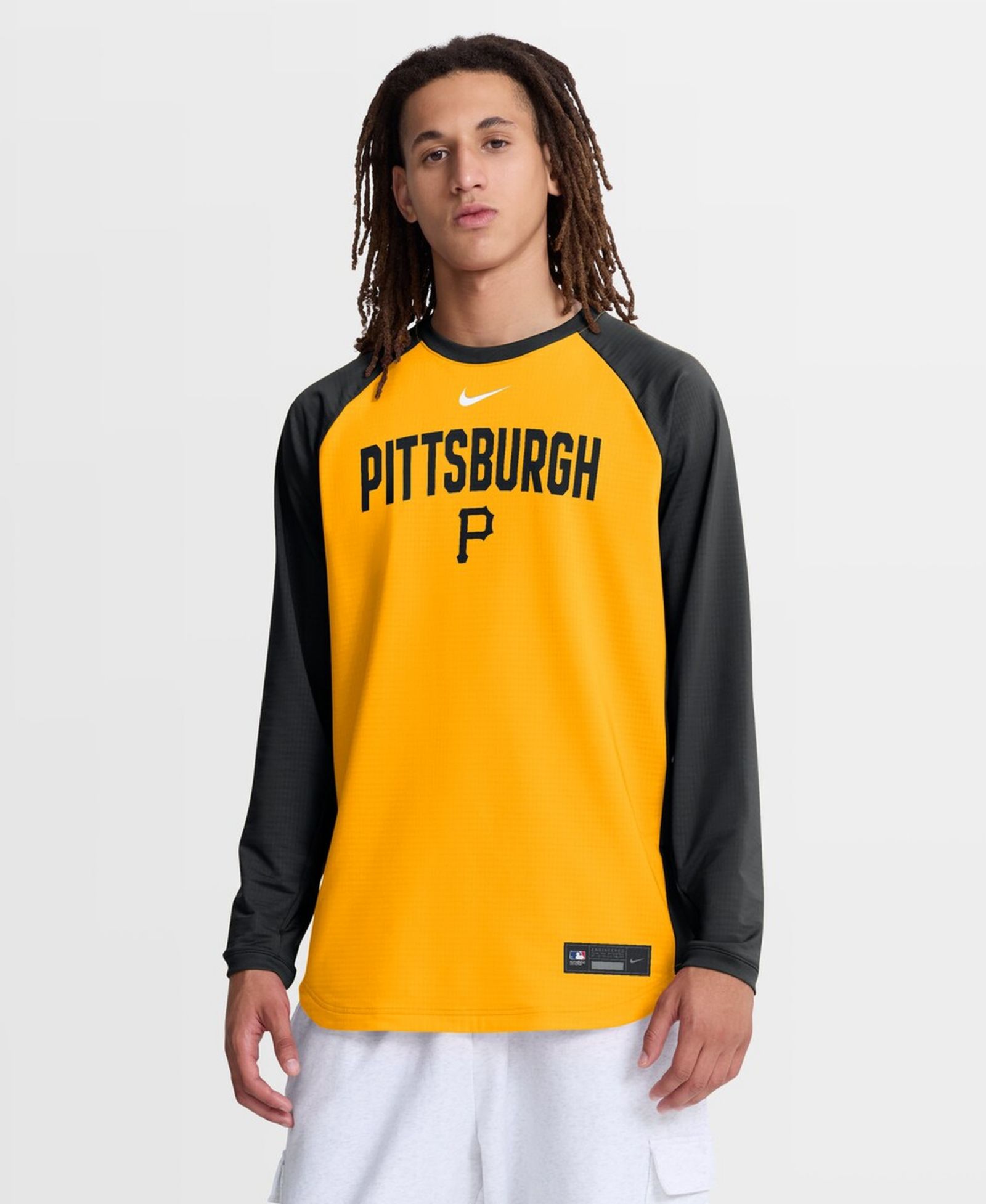 Мужской свитшот Nike Gold Pittsburgh Pirates Authentic Collection Raglan Dri-FIT