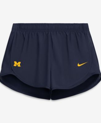 Женские шорты Nike Navy Michigan Wolverines Tempo Mid-Rise Dri-FIT