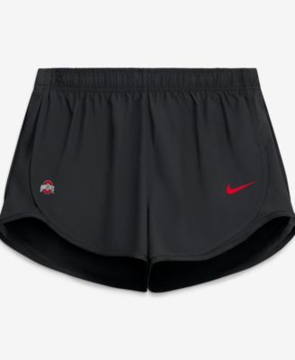 Nike Women's Black Ohio State Buckeyes Tempo Mid-Rise Dri-FIT Shorts