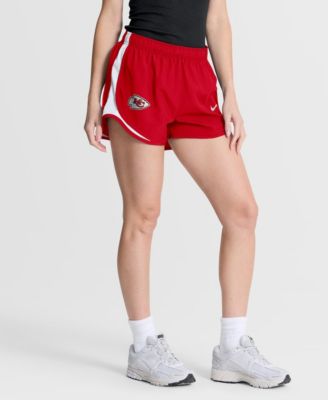 Nike Women's Red Kansas City Chiefs Tempo Mid-Rise Dri-FIT Shorts