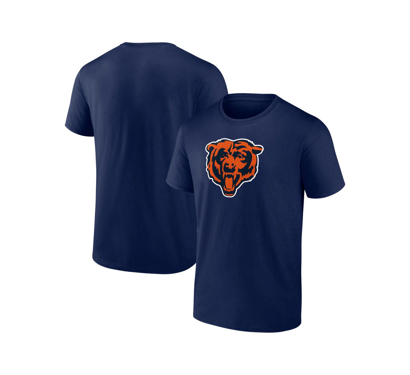 Logo Athletic Мужская темно-синяя футболка Chicago Bears Primary Logo