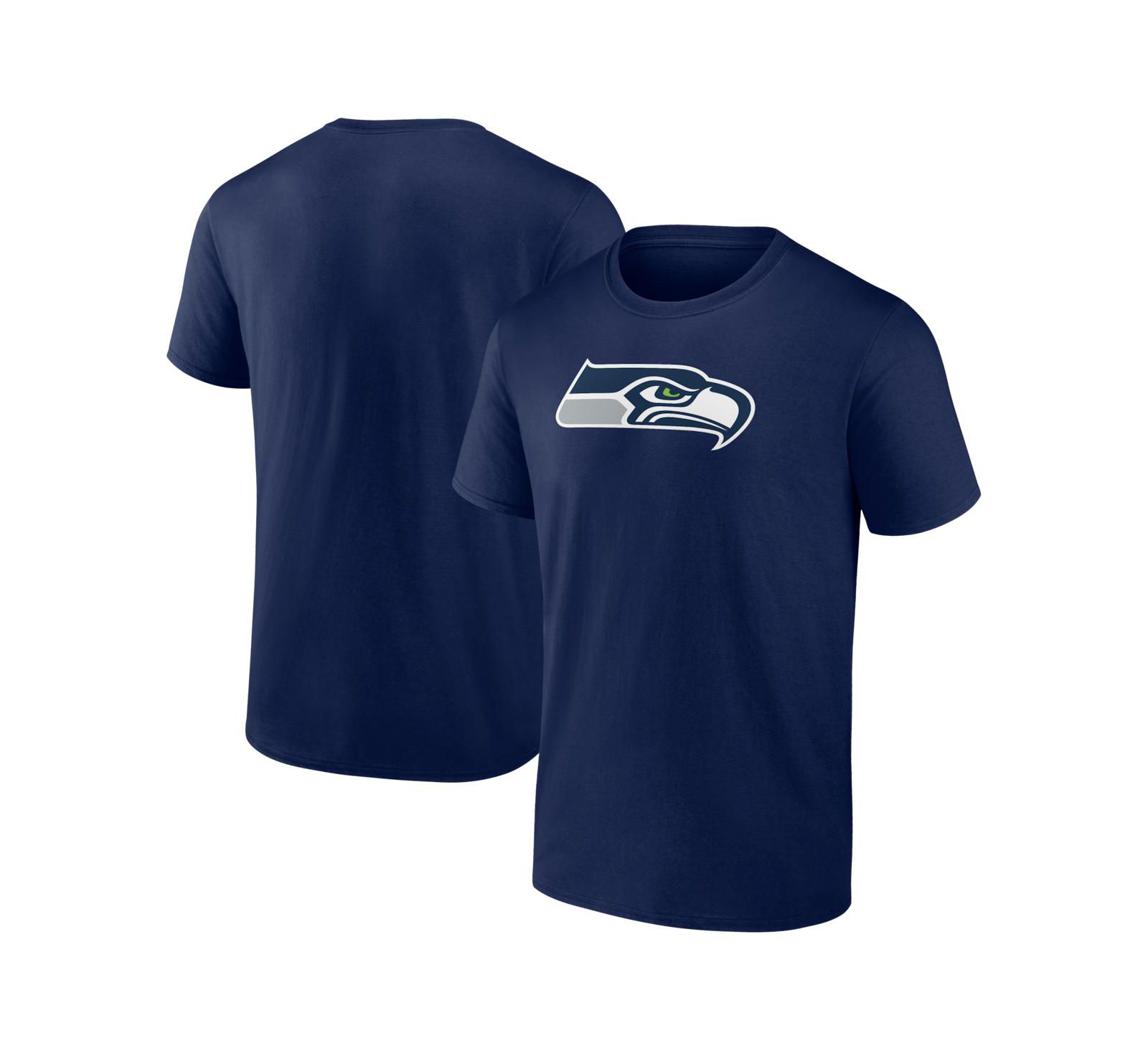 Мужская футболка Logo Athletic College Navy Seattle Seahawks Primary Logo