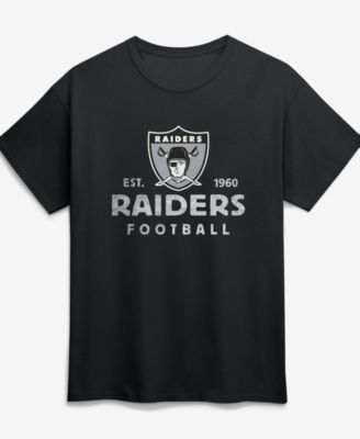 Logo Athletic Мужская винтажная футболка Las Vegas Raiders Black