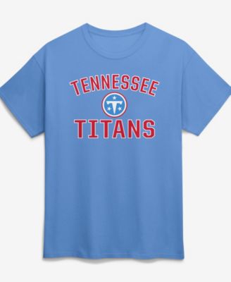 Logo Athletic Мужская хлопковая футболка Tennessee Titans Victory Arch, цвет Light Blue