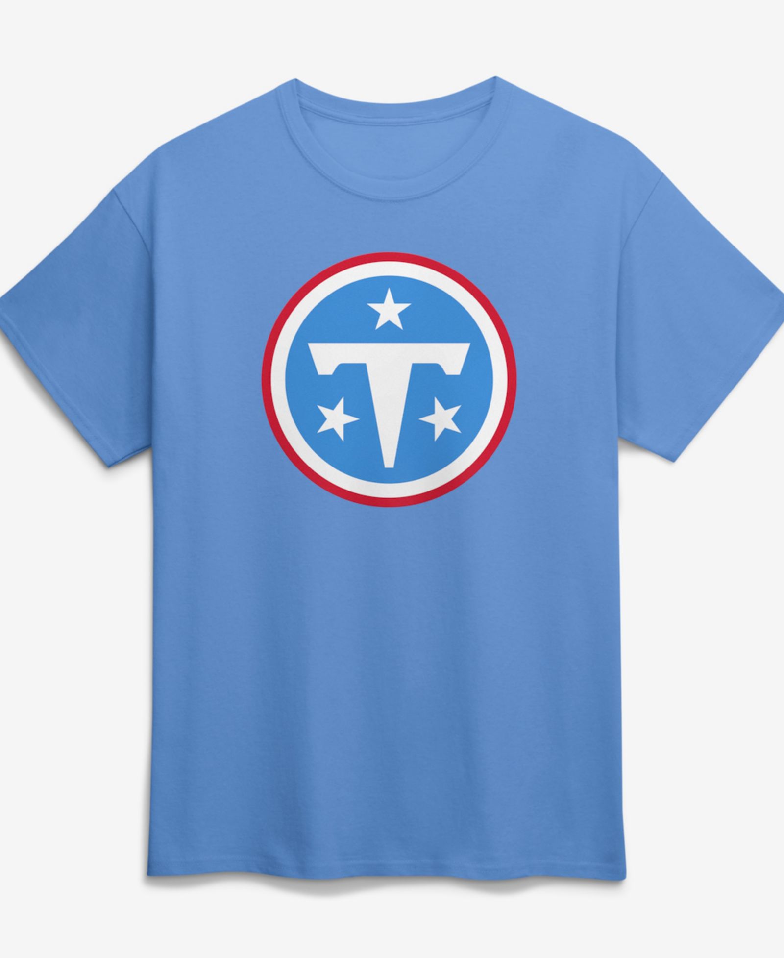 Мужская футболка Logo Athletic Light Blue Tennessee Titans Primary Logo
