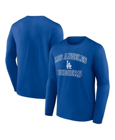 Logo Athletic Men's Royal Los Angeles Dodgers Heart & Soul Long Sleeve T-Shirt