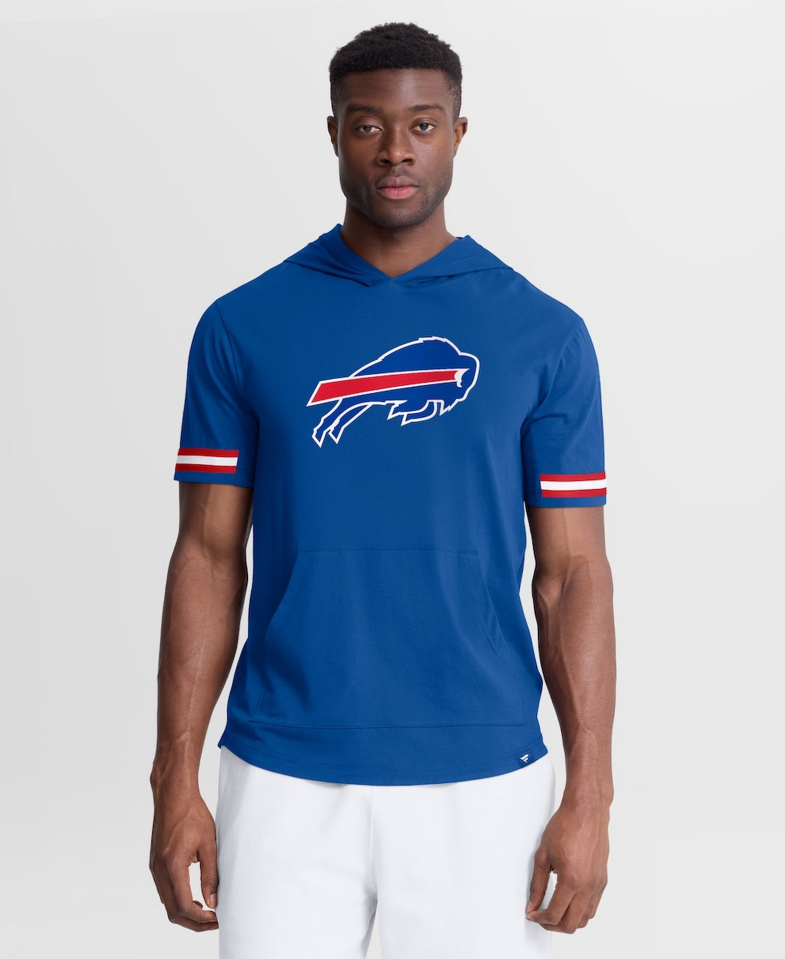 Мужская футболка Fanatics Royal Buffalo Bills Optimal Play с коротким рукавом и капюшоном