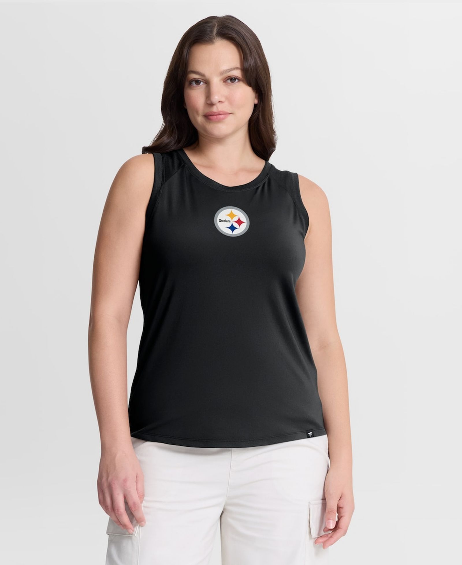 Fanatics Женский черный спортивный топ Pittsburgh Steelers с сетчатой спинкой