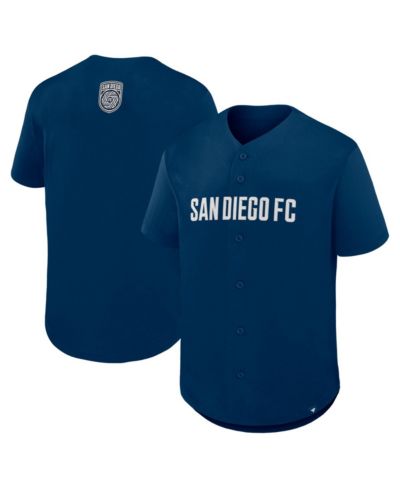 Джерси Fanatics Men's Navy San Diego FC Maximum Intensity Button-Up