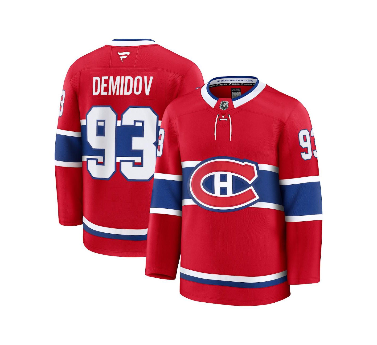Fanatics Мужская джерси Montreal Canadiens Ivan Demidov Red Premium