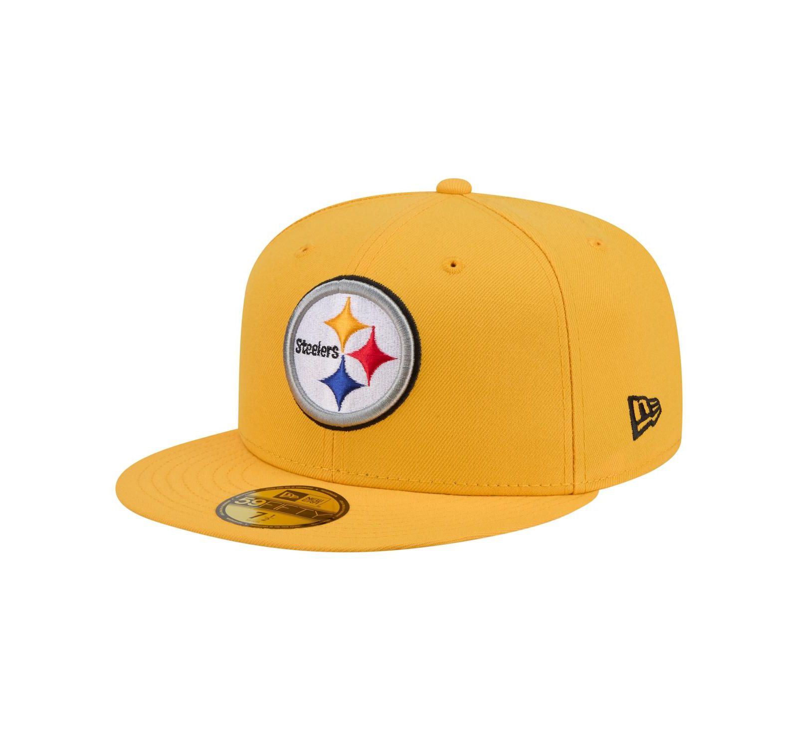 New Era Мужская кепка 59FIFTY Fitted Gold Pittsburgh Steelers