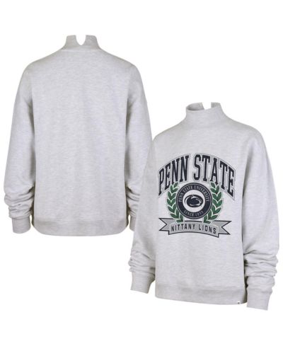 Женская толстовка '47 Brand Gray Penn State Nittany Lions Laurel Arch Mock Neck Sweatshirt