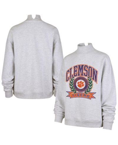 Женский свитшот '47 Brand Gray Clemson Tigers Laurel Arch Mock Neck