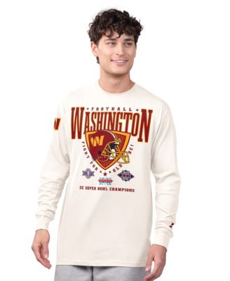 Мужская футболка Starter Cream Washington Commanders Champions Long Sleeve
