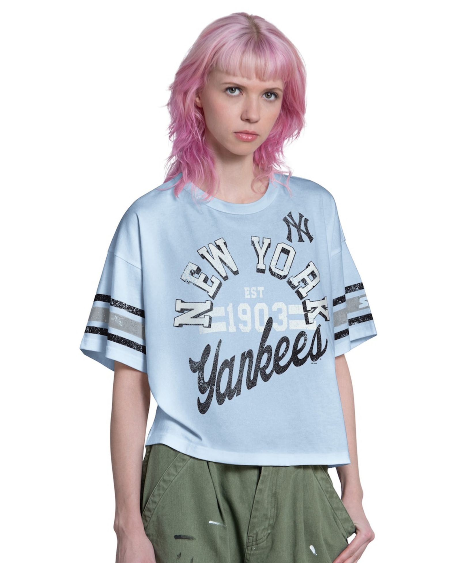 Starter Женская футболка New York Yankees Cropped