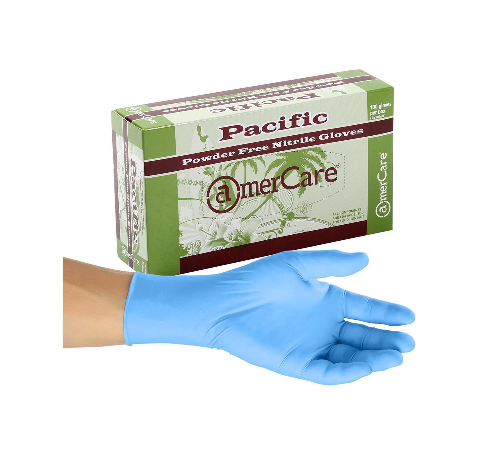 Нитриловые перчатки General Brand (Large) (100 Gloves)