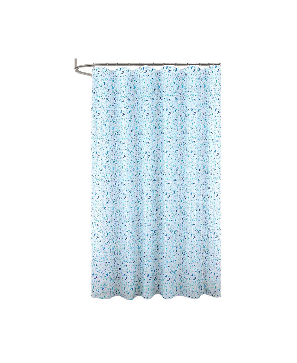 RT Designers Collection 90GSM Peva Glit Printed Terrazzo Shower Curtain 70" x 72"