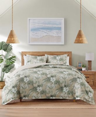 Tommy Bahama Home Beachway Blooms Reversible 3-Piece Comforter Set, King