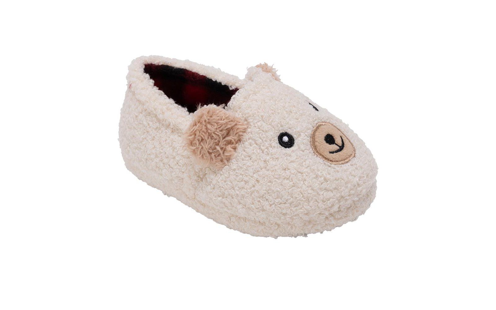 Kensie Toddler Girls' Sherpa Cozy Plush SlipOn Slippers