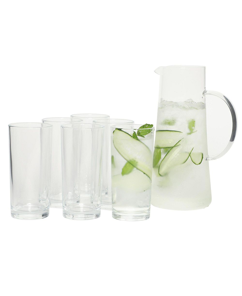 Gibson Home Boozy Brunch набор из 7 предметов: кувшин и стаканы - 1.5L кувшин с шестью стаканами 13-14oz