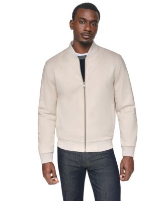 DKNY Men's Faux-Suede Bomber Jacket