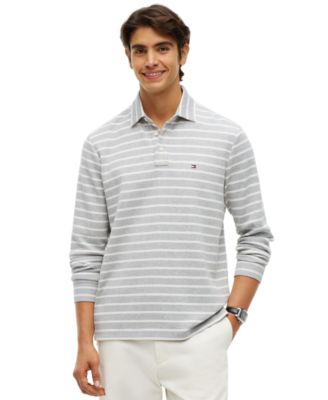 Tommy Hilfiger Men's Waffle Stripe Polo Shirt