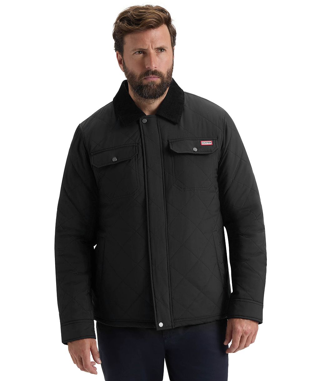 Hunter Men's Quilted Sherpa Long-Sleeve Jacket