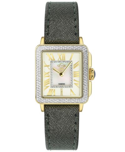 Женские часы GV2 by Gevril Padova Swiss Quartz Diamond Antracite