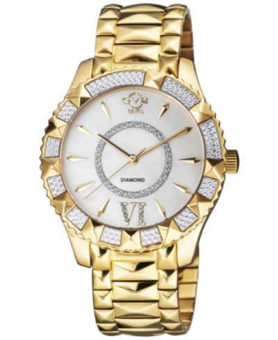 GV2 by Gevril Женские часы Venice Swiss Quartz Diamond IP Stainless Steel