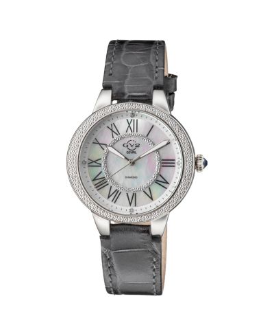 GV2 by Gevril Женские часы Astor II Swiss Quartz с кожаным ремешком