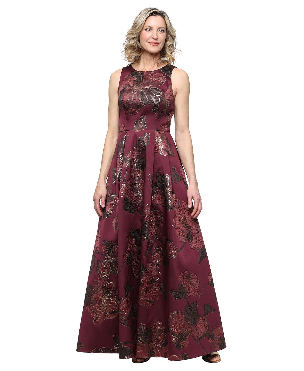 Вечернее платье Alex Evenings Petite Jacquard A-Line без рукавов