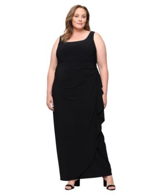 Alex Evenings Plus Size комплект из жакета и платья с глубоким вырезом, 2-х предметный набор