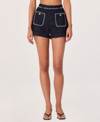 ASTR the Label Women's Bonnie Embroidered Cotton Shorts