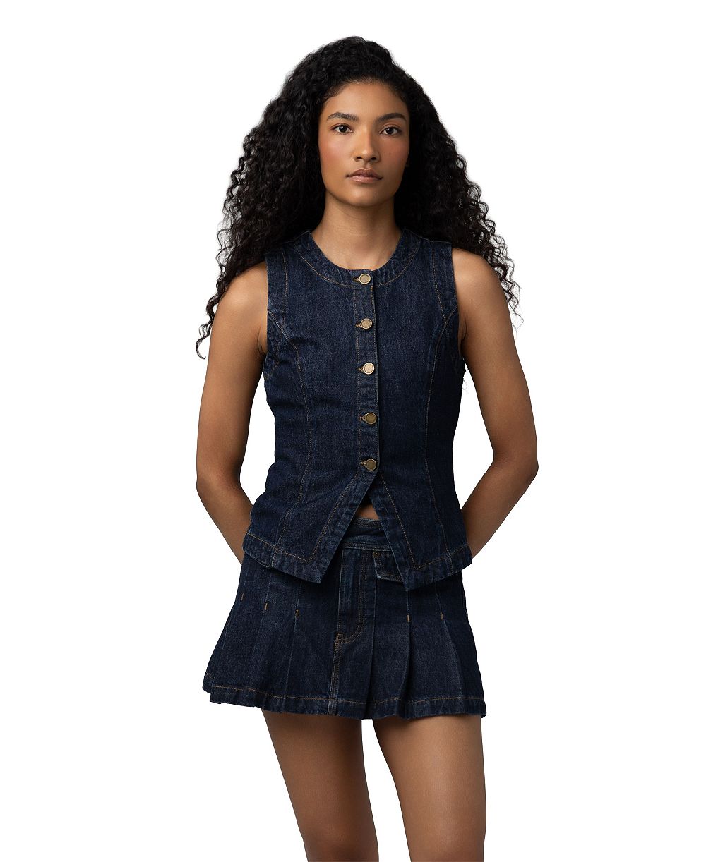 BLANK NYC Women's Scoop Neck Sleeveless Top