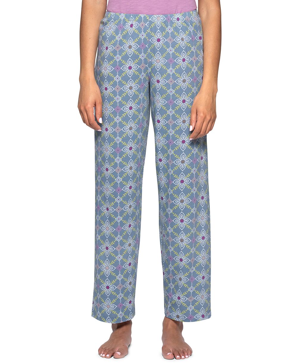 Женские брюки для пижамы Hue Women's Got Me In Stitches Cotton-Blend Relaxed-Fit