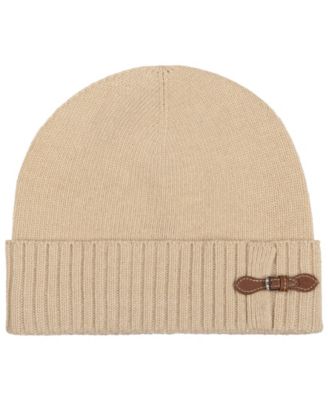 Lauren Ralph Lauren Equestrian Buckle Merino Knit Hat