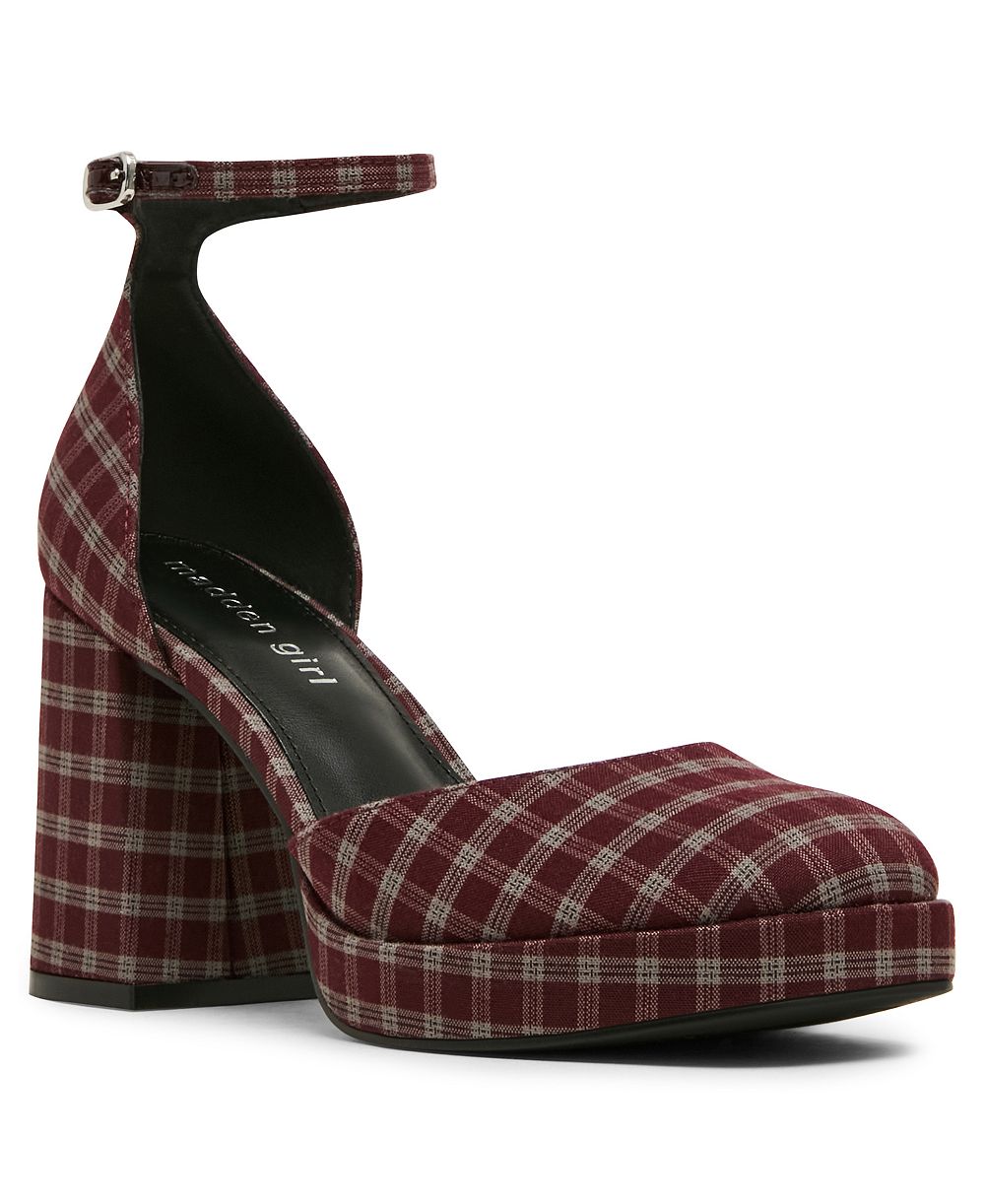 Madden Girl Women's Desire Two-Piece Block Heel Platform Dress Heels
