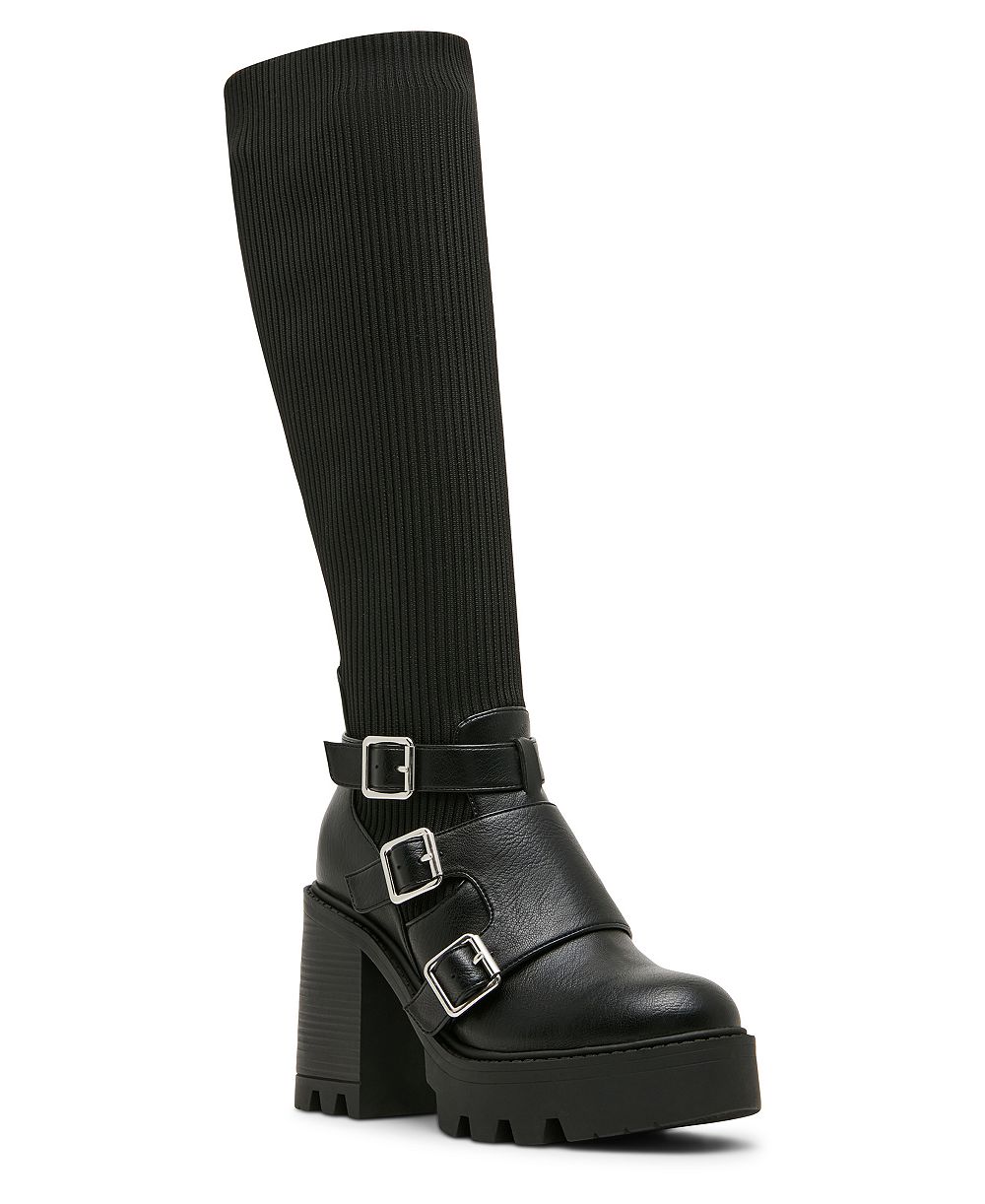 Женские ботинки Madden Girl Kuddle Buckle Platform Lug Knit