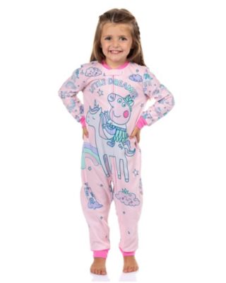 Детская пижама Peppa Pig Little Dreamer для девочек, комбинезон без ног