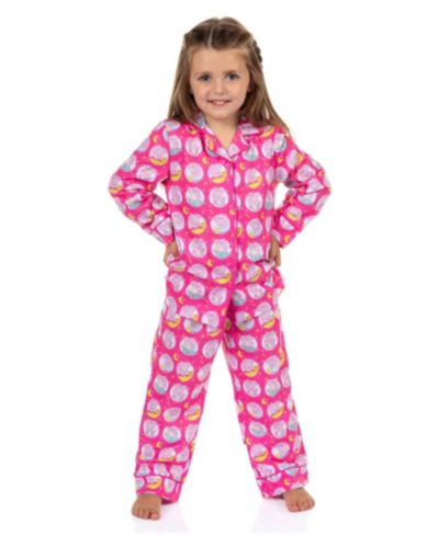 Peppa Pig Детский пижамный комплект 2PC с длинным рукавом для девочек