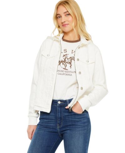 Женская джинсовая куртка KanCan Eleni Hooded Denim Jacket