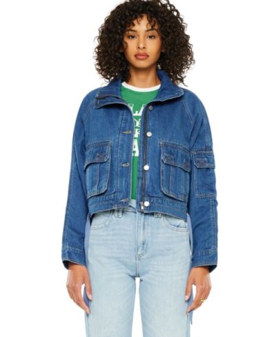 KanCan Женская джинсовая ветровка Jailene Windbreaker Jacket