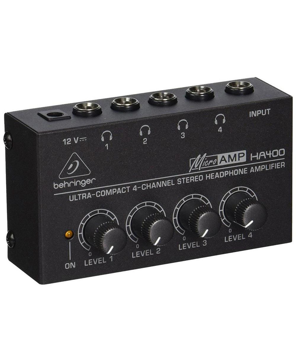 Behringer HA-400 ультракомпактный 4-канальный стереоусилитель для наушников