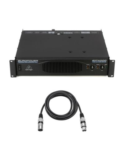 Behringer EP4000 4000W Professional Stereo Power Amplifier with XLR Microphone Cable